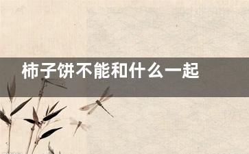 柿子饼不能和什么一起吃 与柿子饼相克的食物(柿子饼不能和什么一起吃会中毒)